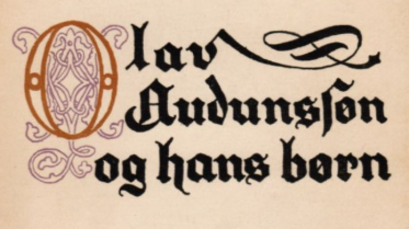 Olav Audunssøn og hans børn