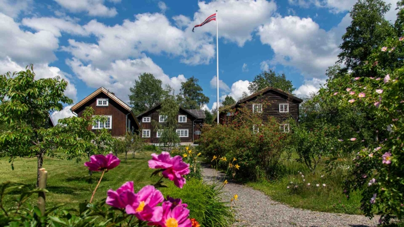 Flaggstang, sommer, Bjerkebæk