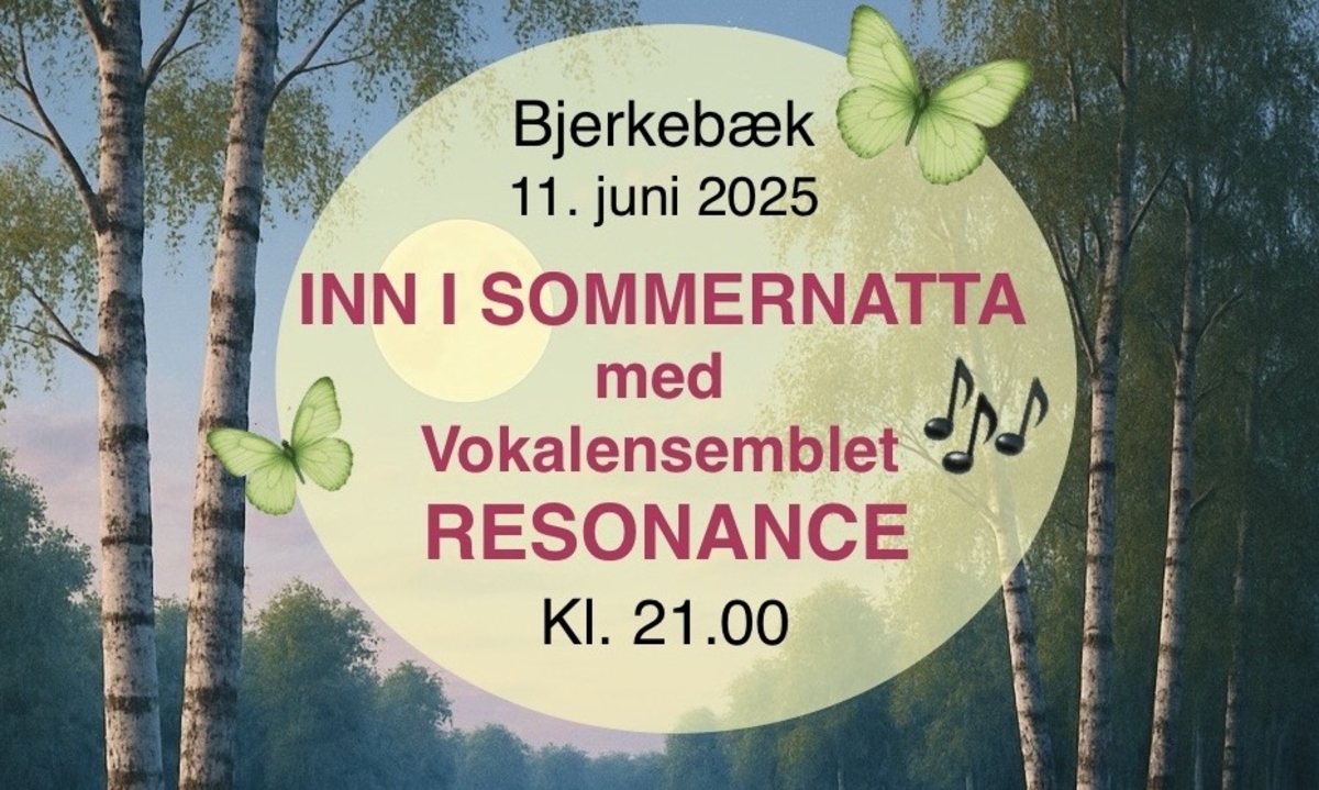 Plakat konsert Bjerkebæk Resonance