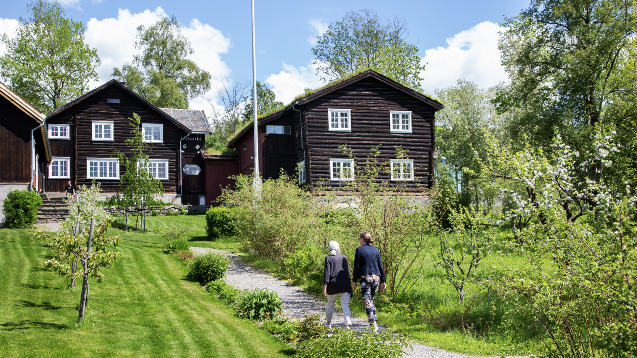 gjester på grusgang i hagen Foto Tone Iren Eggen Tømte